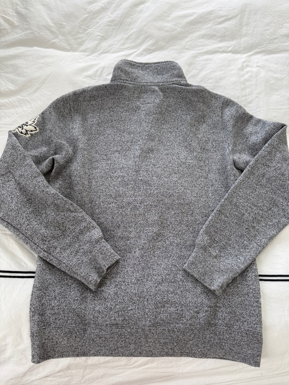 Roots Men's Grey Whistler Quarter Zip Sweater Size XS - Picture 5 of 7